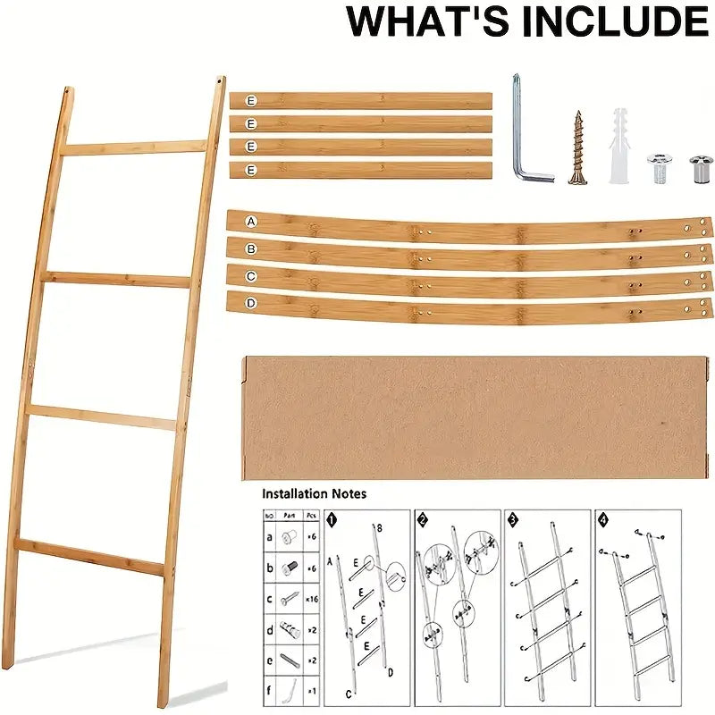 Ladder Style Storage Rack, Towel and Blanket Organiser