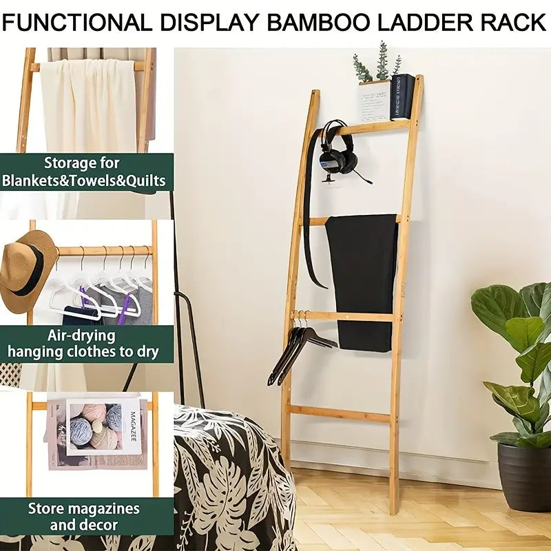 Ladder Style Storage Rack, Towel and Blanket Organiser