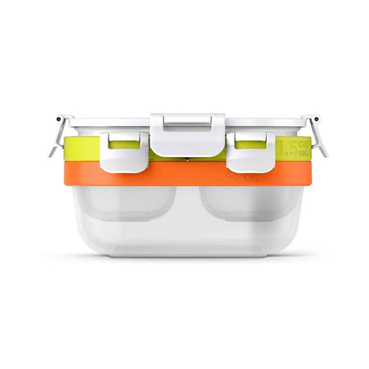 ZOKU Neat Stack Nesting Food Container Lunch Set, 7 Piece, Microwave Safe