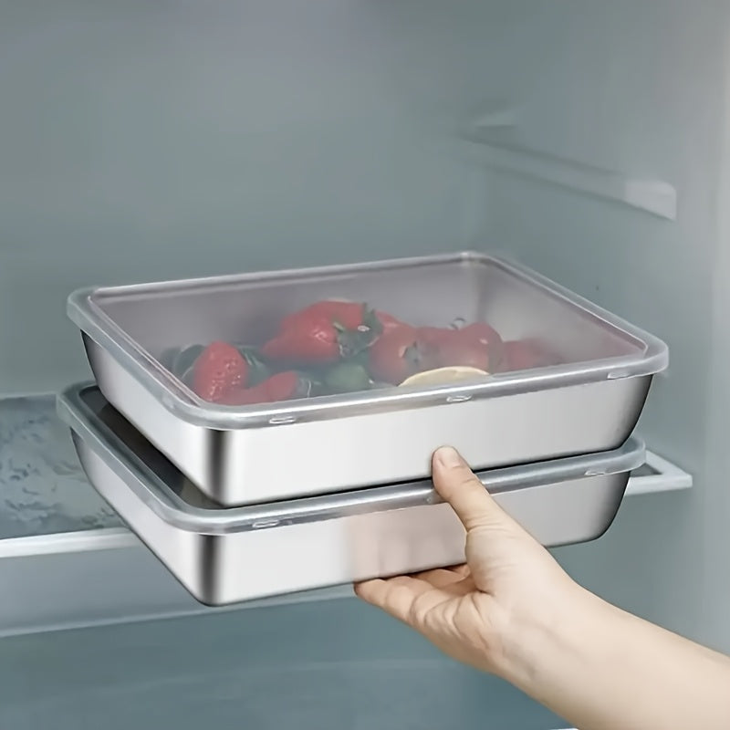 Leak-Proof Stainless Steel Food Storage Containers