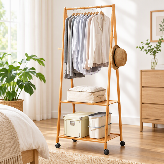 Artiss 165cm Clothes Rack with Wheels, 59cm Wide