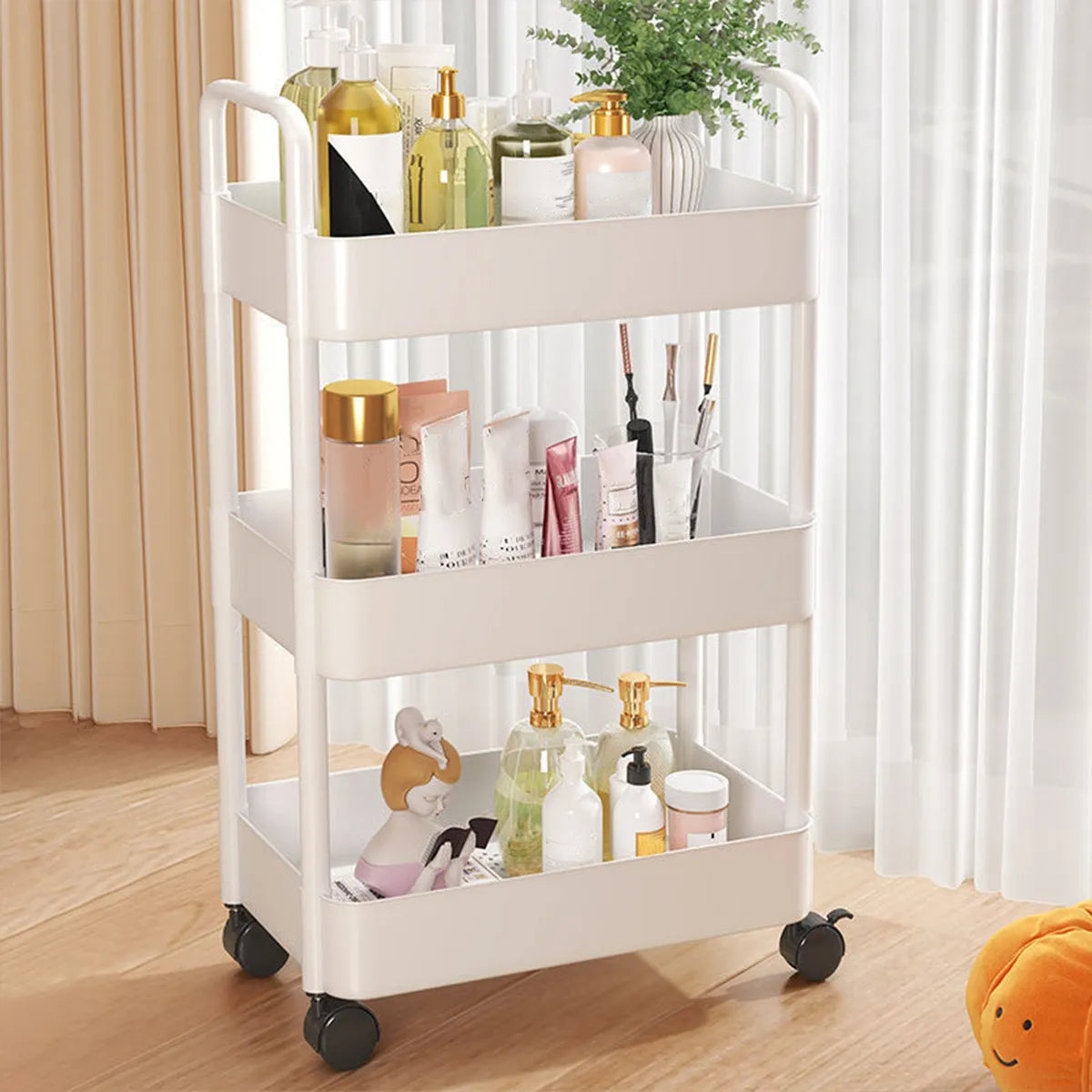 Multi-Level Kitchen Storage Shelf Trolley, Floor to Ceiling