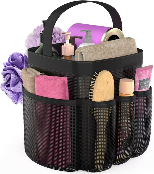 8-Pocket Mesh Hanging Shower Caddy Bag