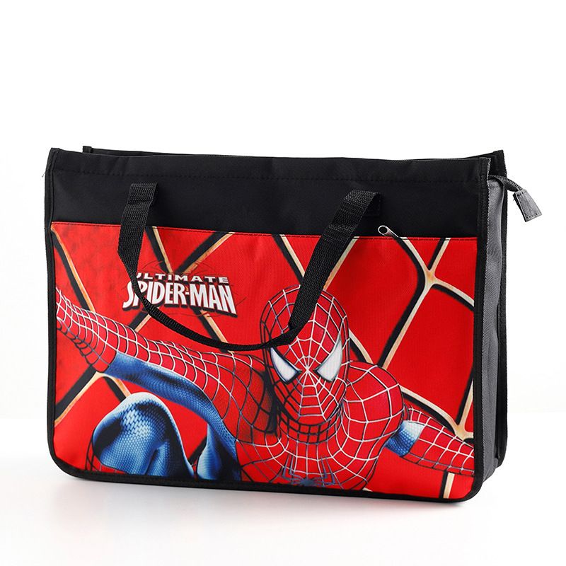 toolesia Nylon Art Bag A3 Sketch Board Storage Cube Black Spider-Man 6 45 long * 11 wide * high 33.5CM