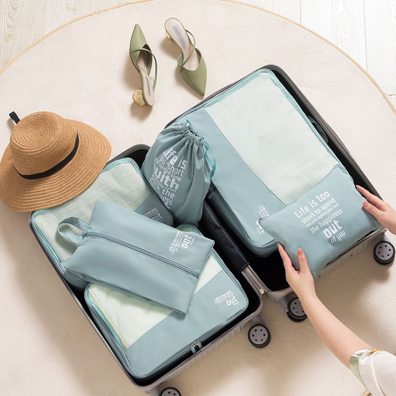 Show set Travel Storage Bag 6 Piece Set Polyester Fruit Green