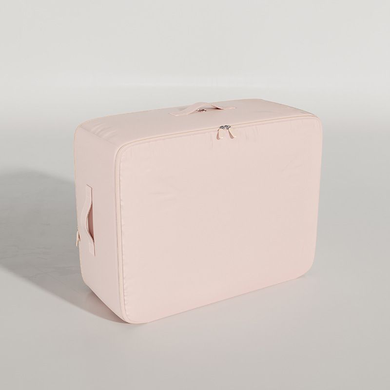 Zuotai Satin Quilt Storage Bag Large Compressible Pink Large 52*56*42cm