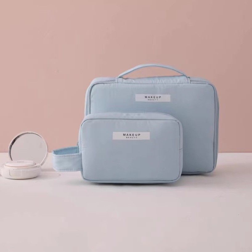 Travel Cosmetic Bag Large Capacity Multi Purpose Blue Small size