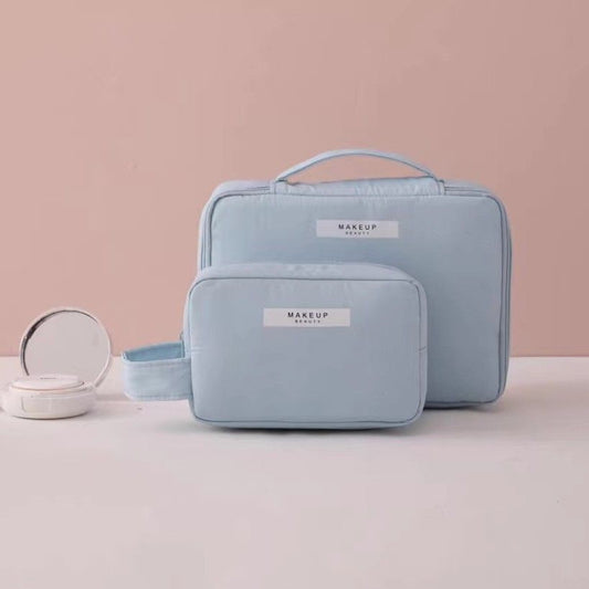 Travel Cosmetic Bag Large Capacity Multi Purpose Blue Small size