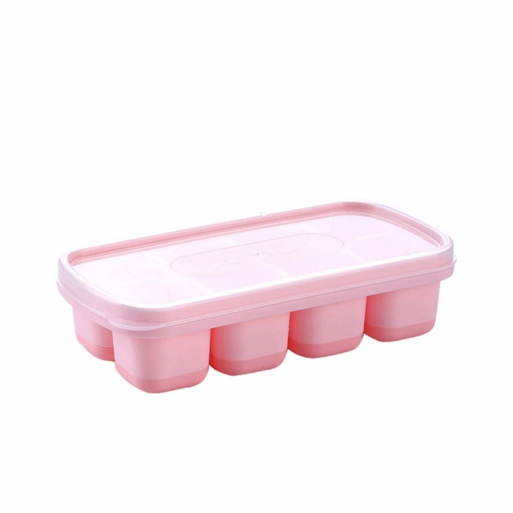 4-Pack Baby Food Freezer Trays with Lids - BPA-Free Silicone Storage for Homemade Purees, Milk & Veggie Cubes - Stackable Refrigerator Containers