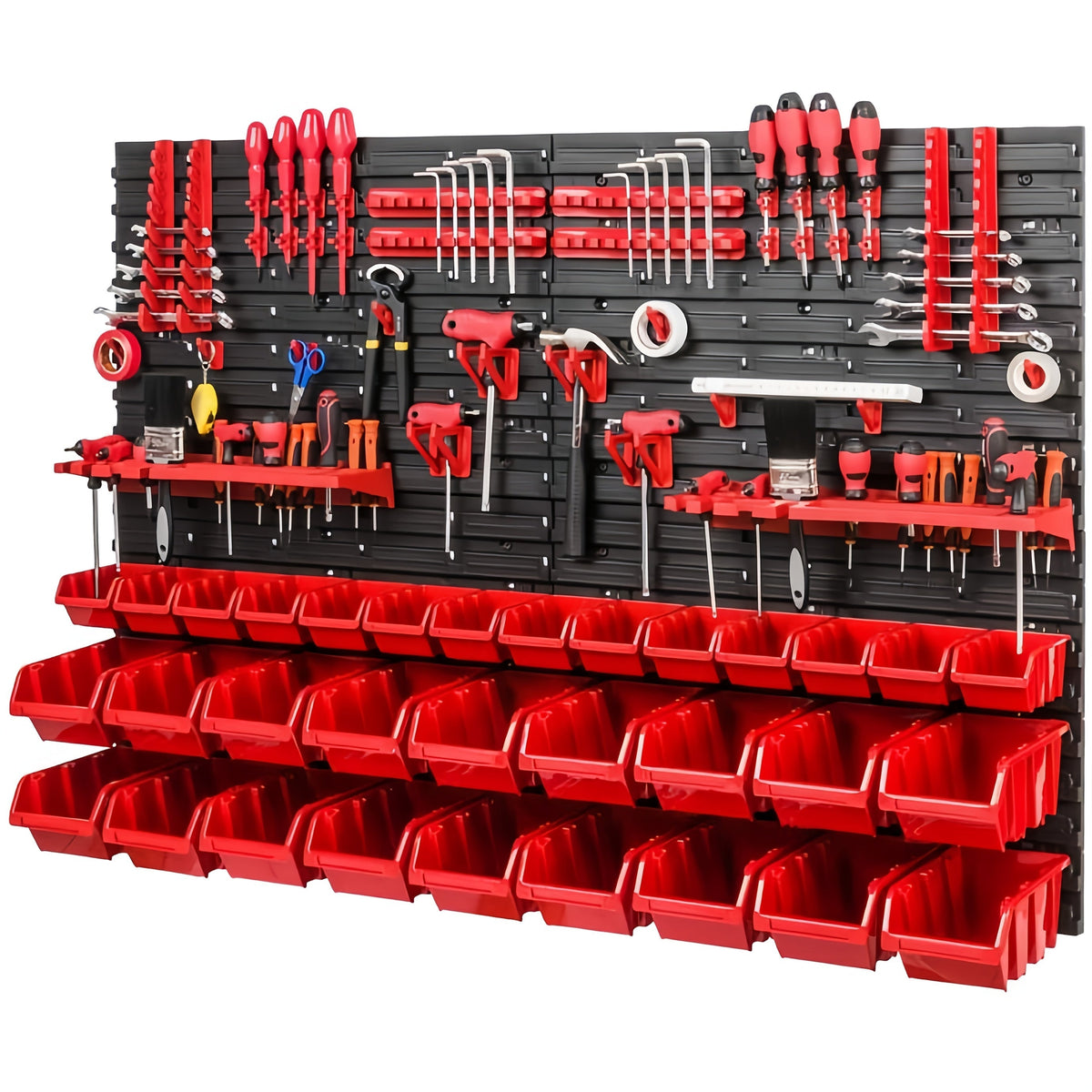 Tool Organizer Rack with Wrench & Drill Storage (39pcs)